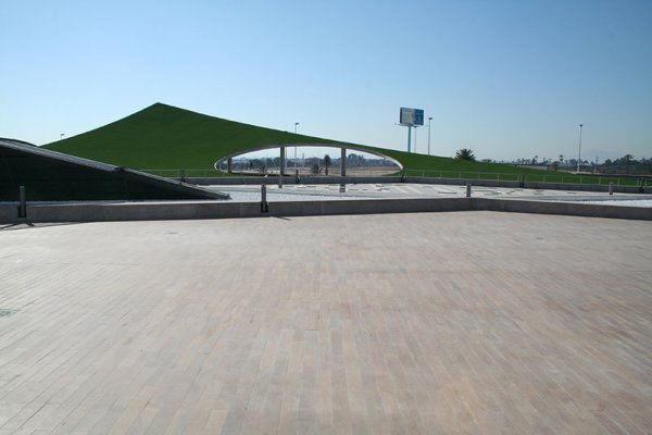 art and sculpture with artificial turf